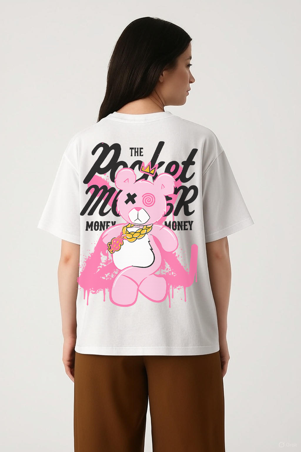 "Pocket Monster - Graffiti Gold Edition" Oversized Tee