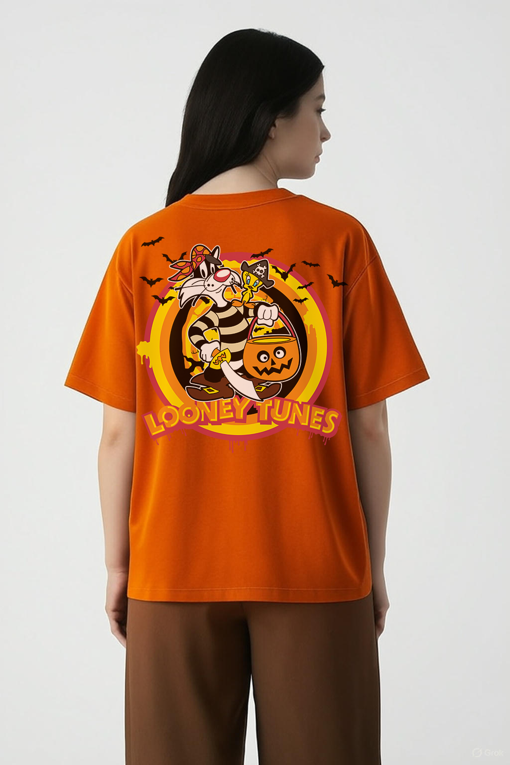 Halloween Special Oversized Graphic T-Shirt