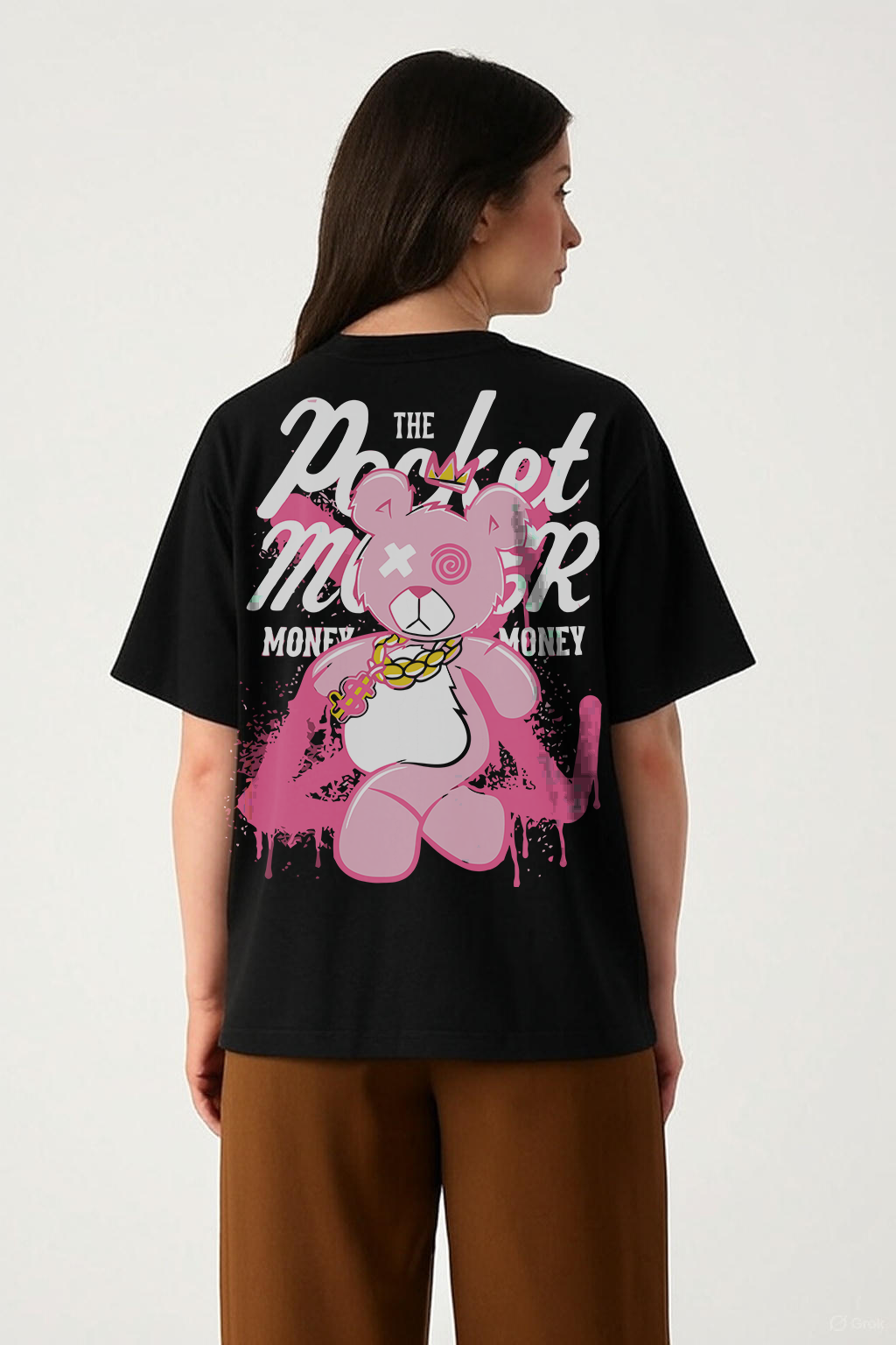 "Pocket Monster - Graffiti Gold Edition" Oversized Tee