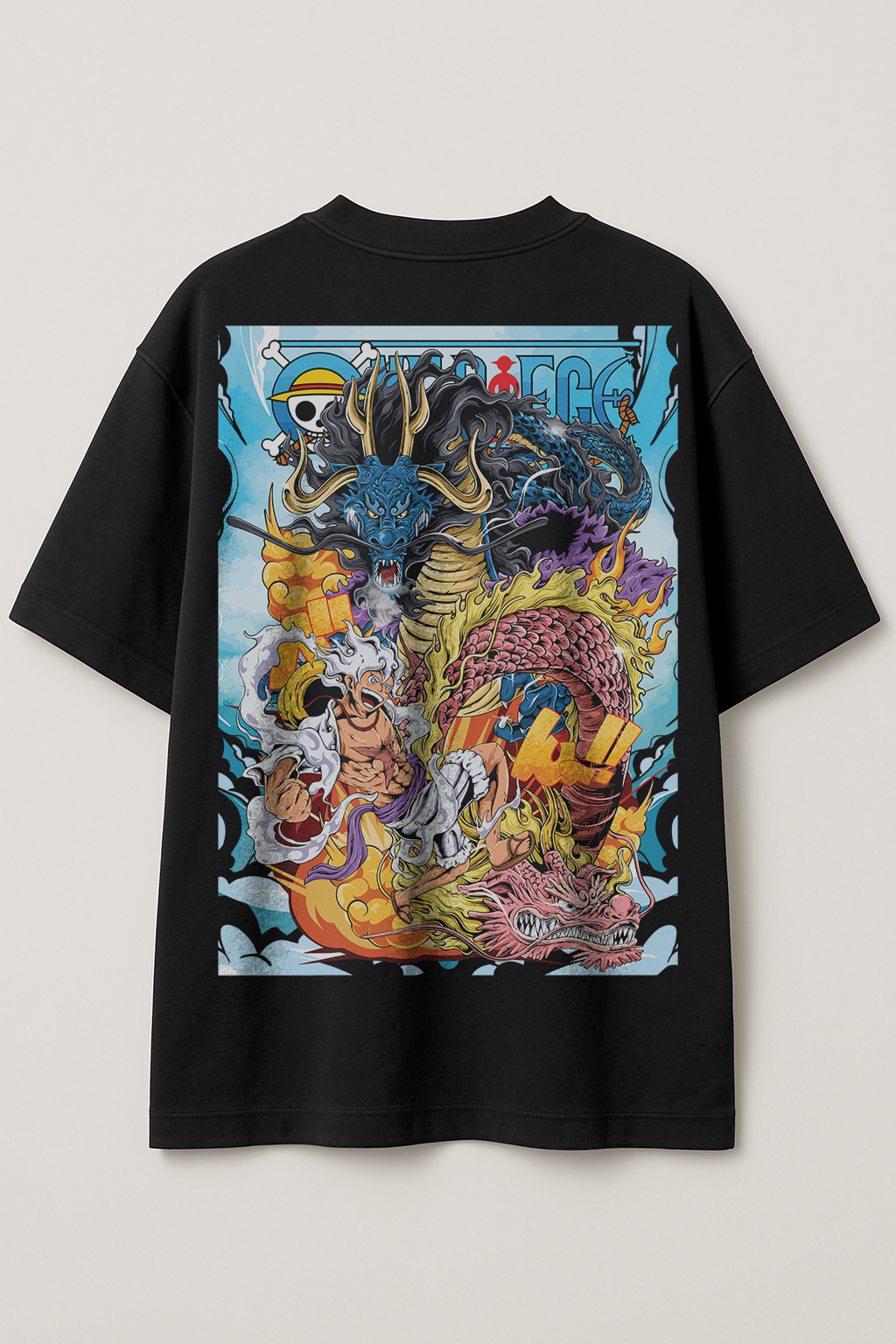Wano’s Final Clash – Luffy vs Kaido Oversized Tee