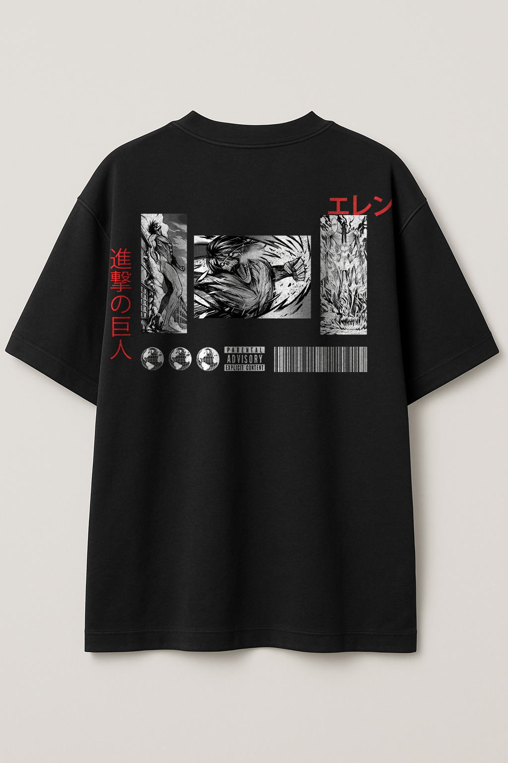 "Eren Unleashed – Attack on Titan Oversized Tee"