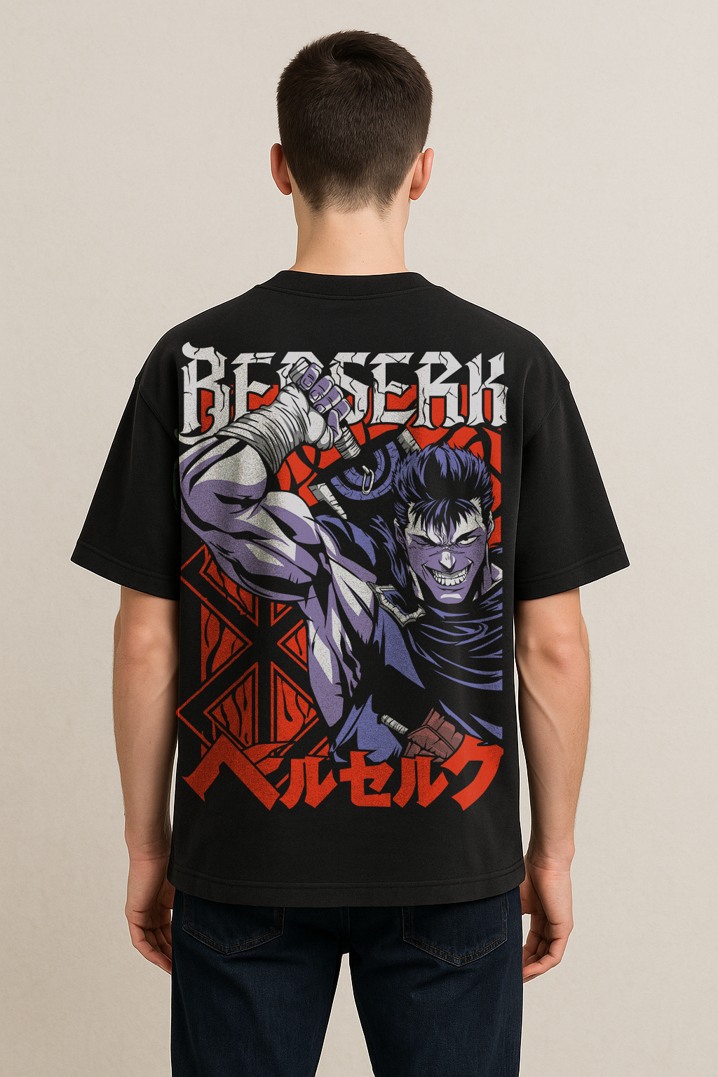 BERSERK Domain Tee – Unleash the Black Swordsman
