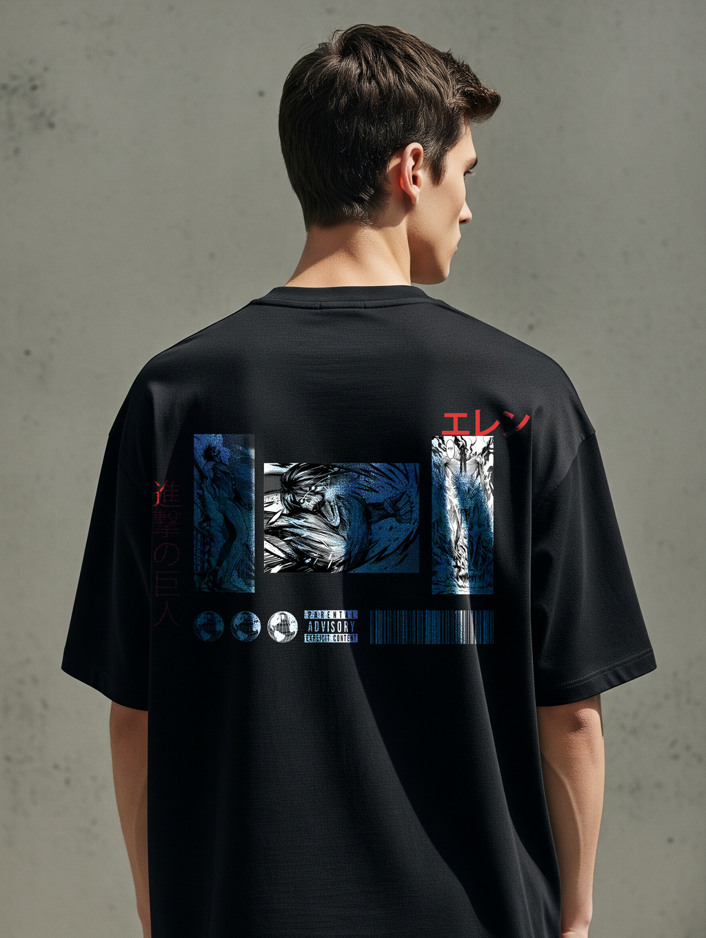 "Eren Unleashed – Attack on Titan Oversized Tee"