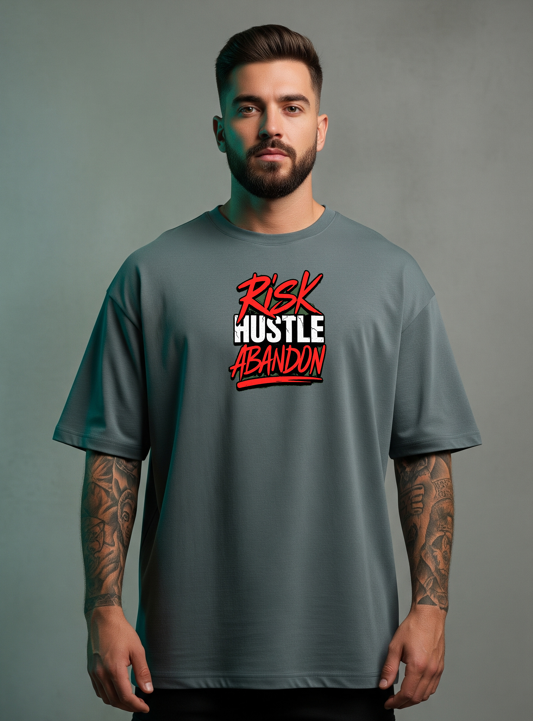 Money Talks, Hustle Screams – Oversized Street Statement Tee