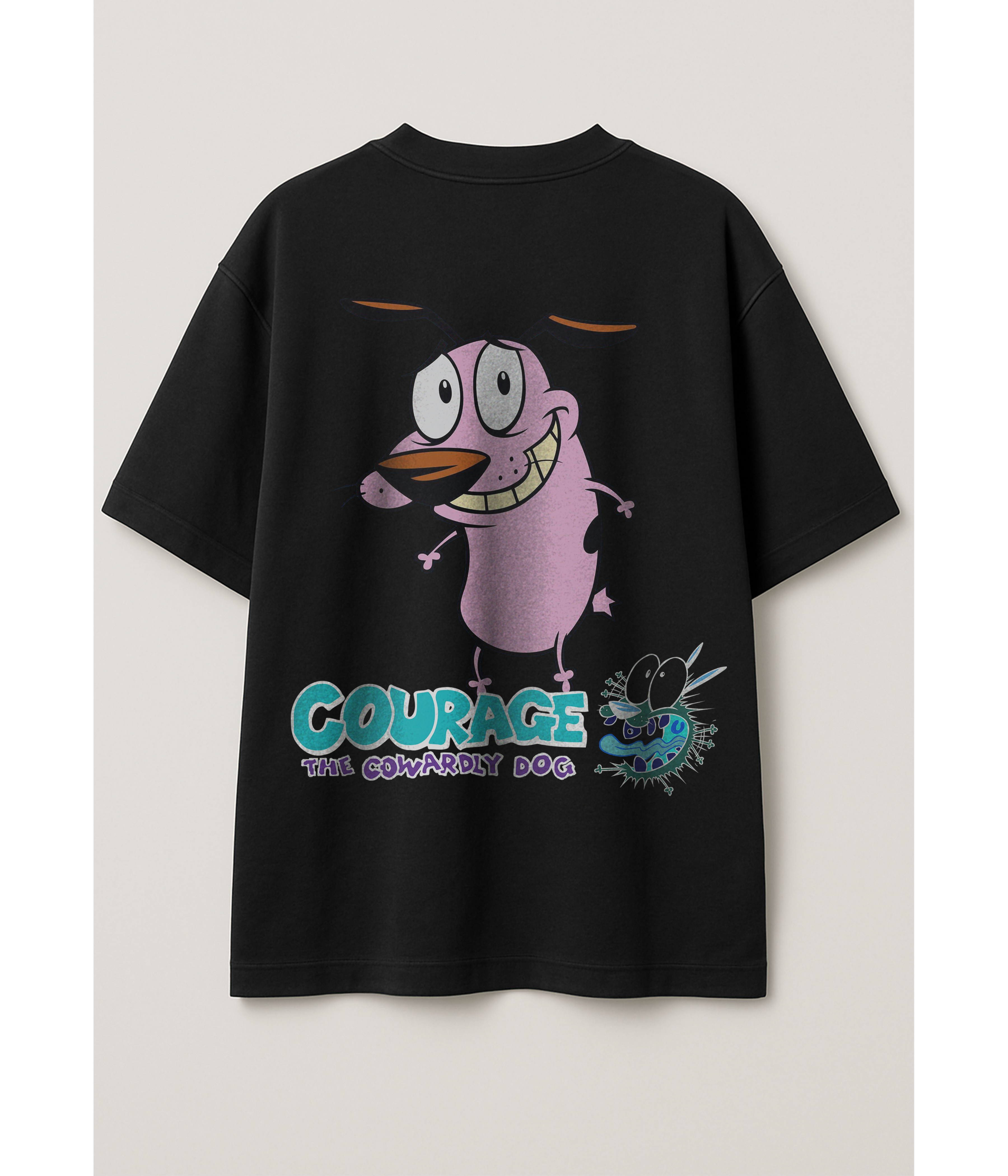 Courage the Cowardly Dog Oversized T-Shirt – Retro Cartoon Edition