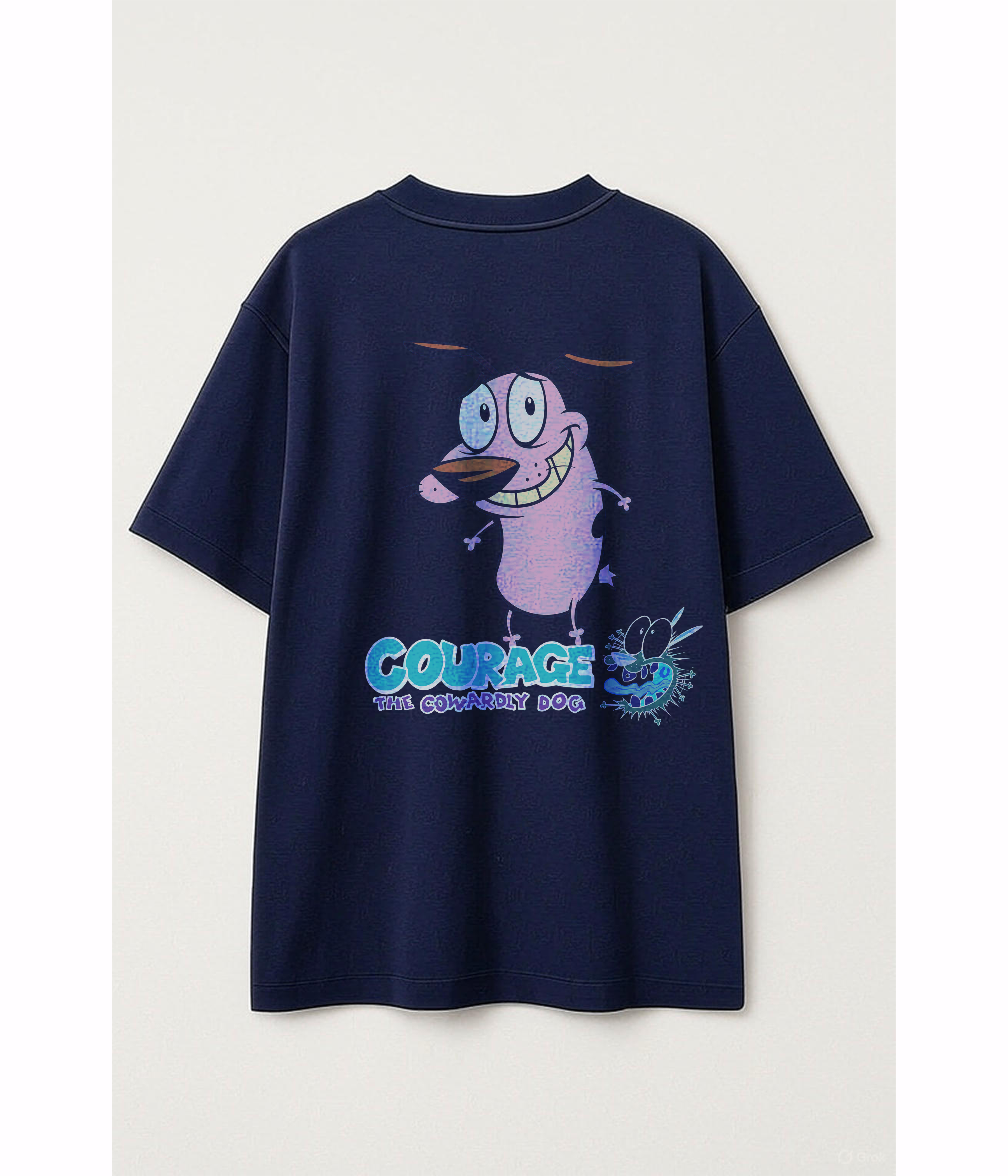 Courage the Cowardly Dog Oversized T-Shirt – Retro Cartoon Edition
