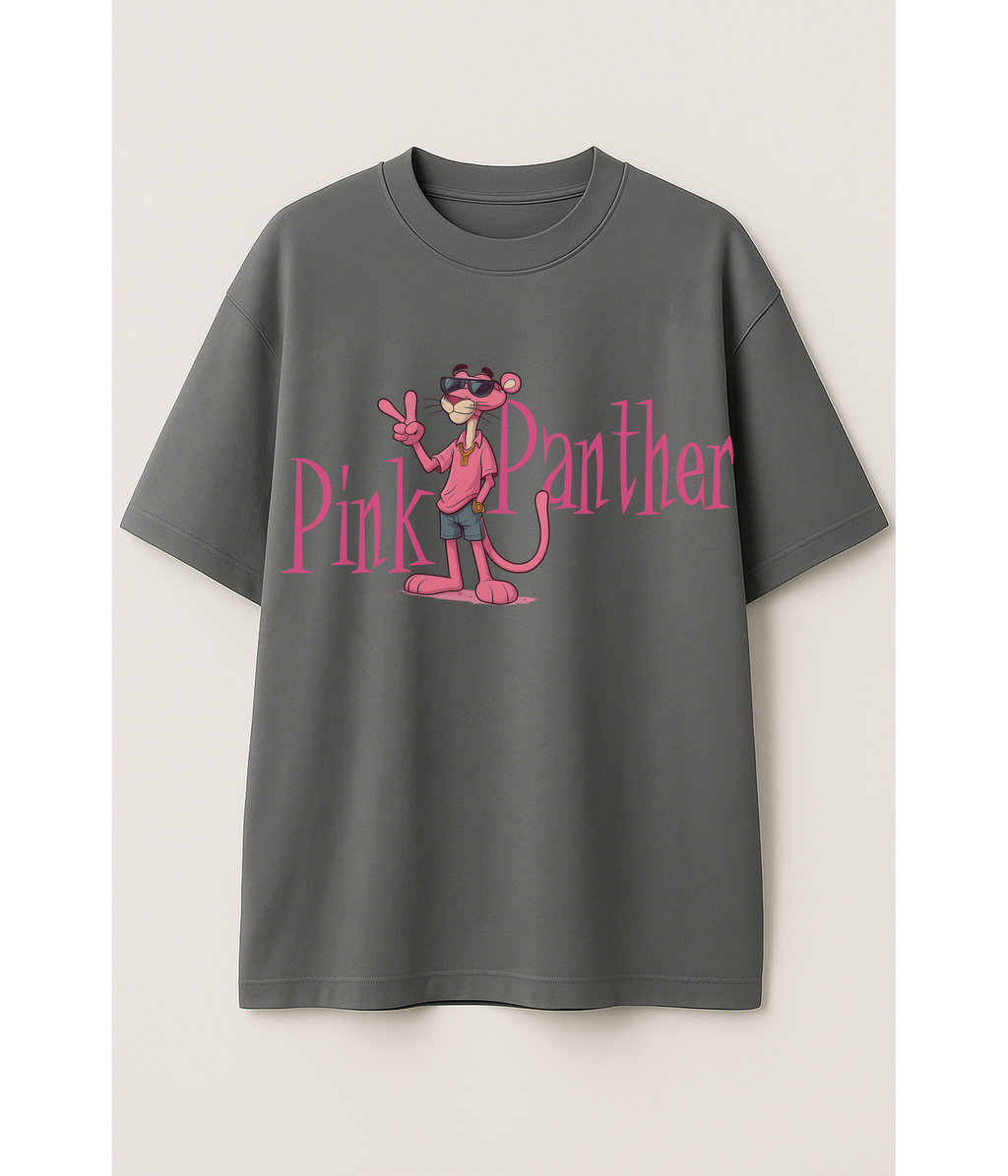 "Drip Panther - Oversized Tee with Zero F*cks Given"