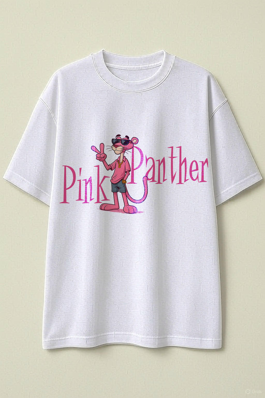 "Drip Panther - Oversized Tee with Zero F*cks Given"