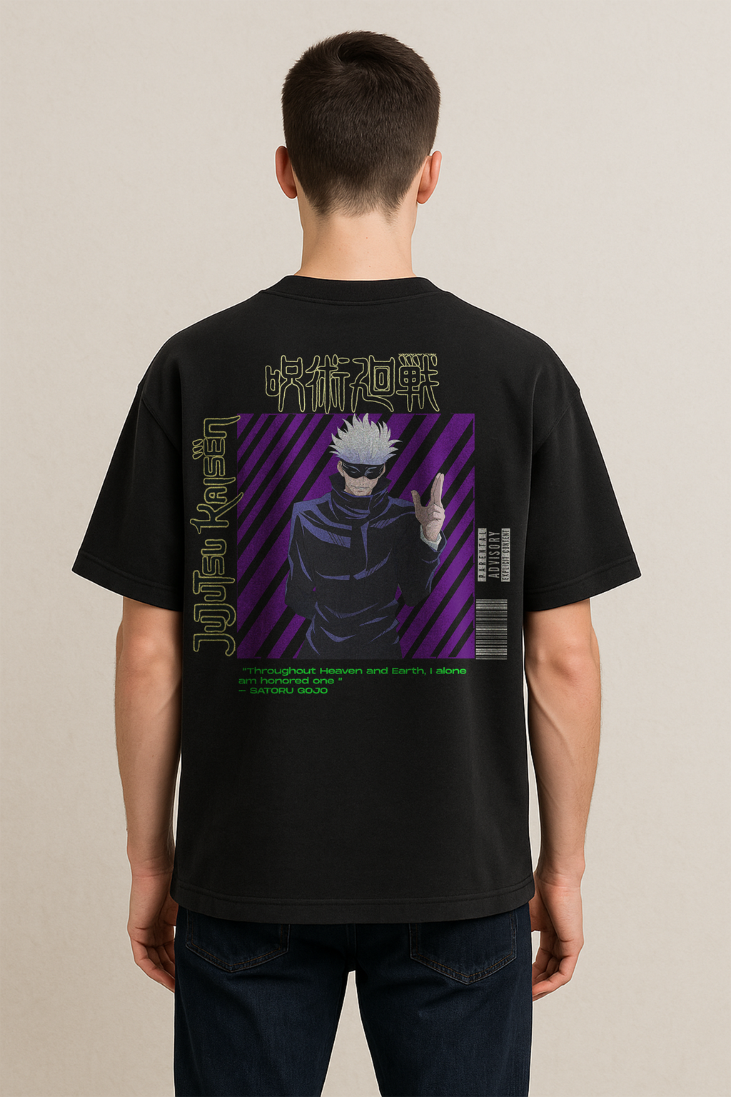 Jujutsu Kaisen Oversized T-Shirt – Satoru Gojo Edition